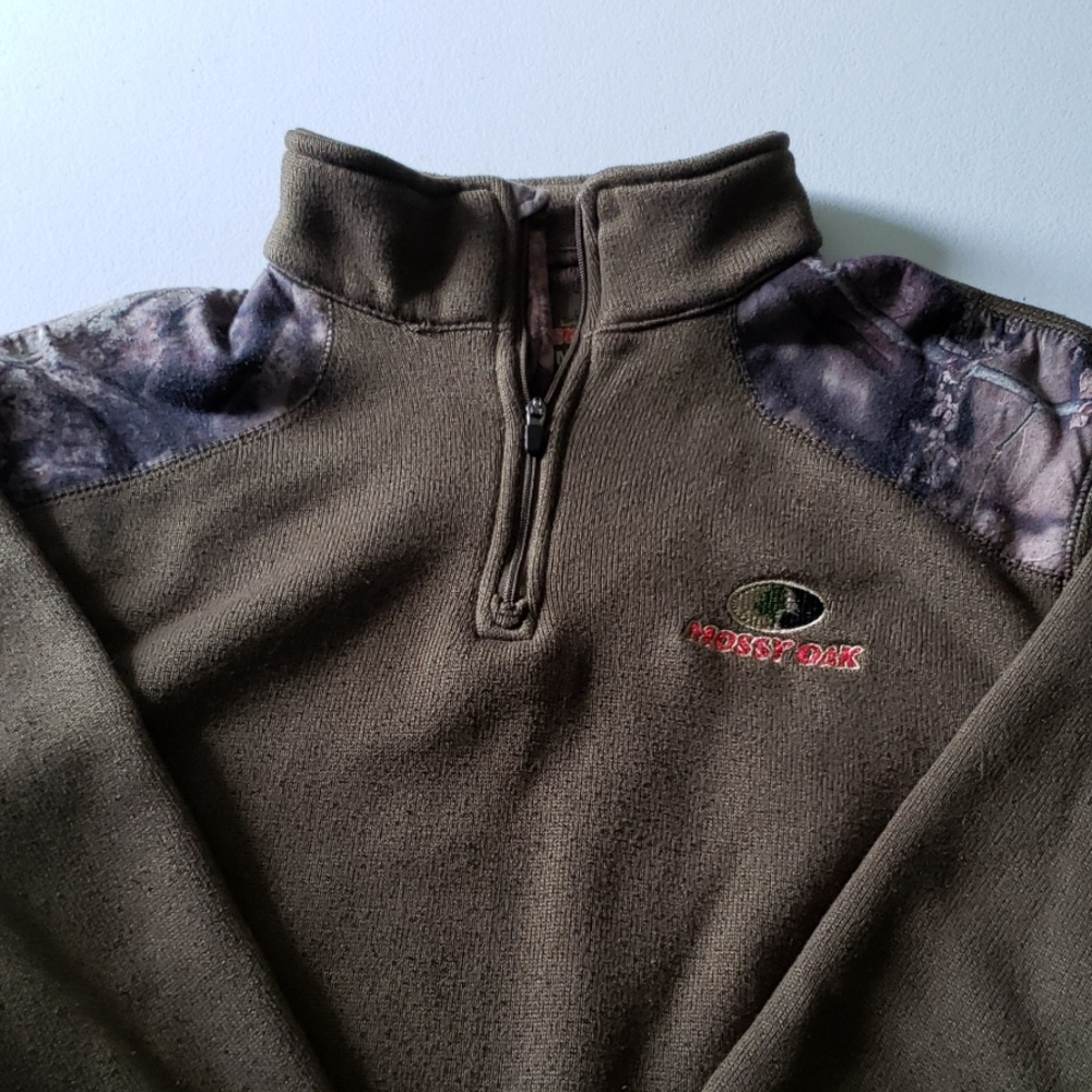 Army Green and Camouflage Fleece Jacket